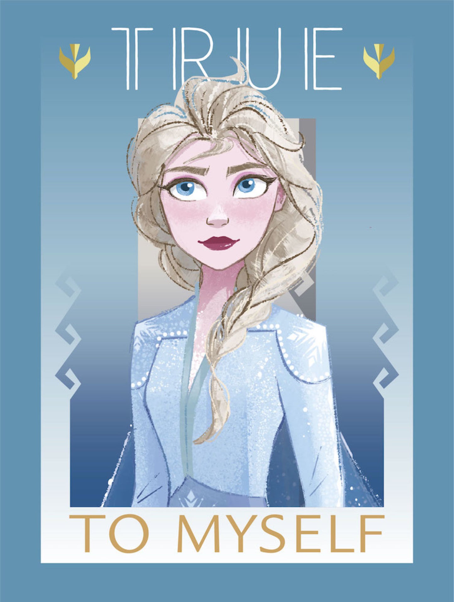 Affiche Art Frozen True To Myself 30x40cm
