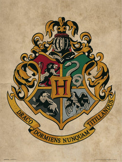Affiche Art Harry Potter - Hogwarts Crest 30x40cm