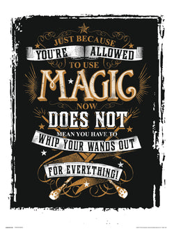 Affiche Art Harry Potter - Magic 30x40cm