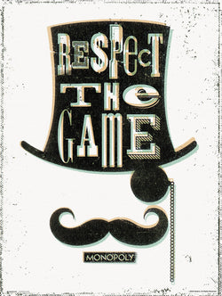 Affiche Art Monopoly Respect The Game 30x40cm