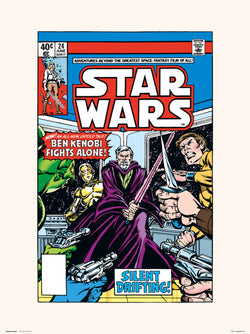 Affiche Art Star Wars 24 Silent Drifting 30x40cm