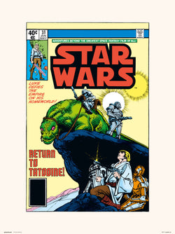 Affiche Art Star Wars 31 Return To Tatooine 30x40cm