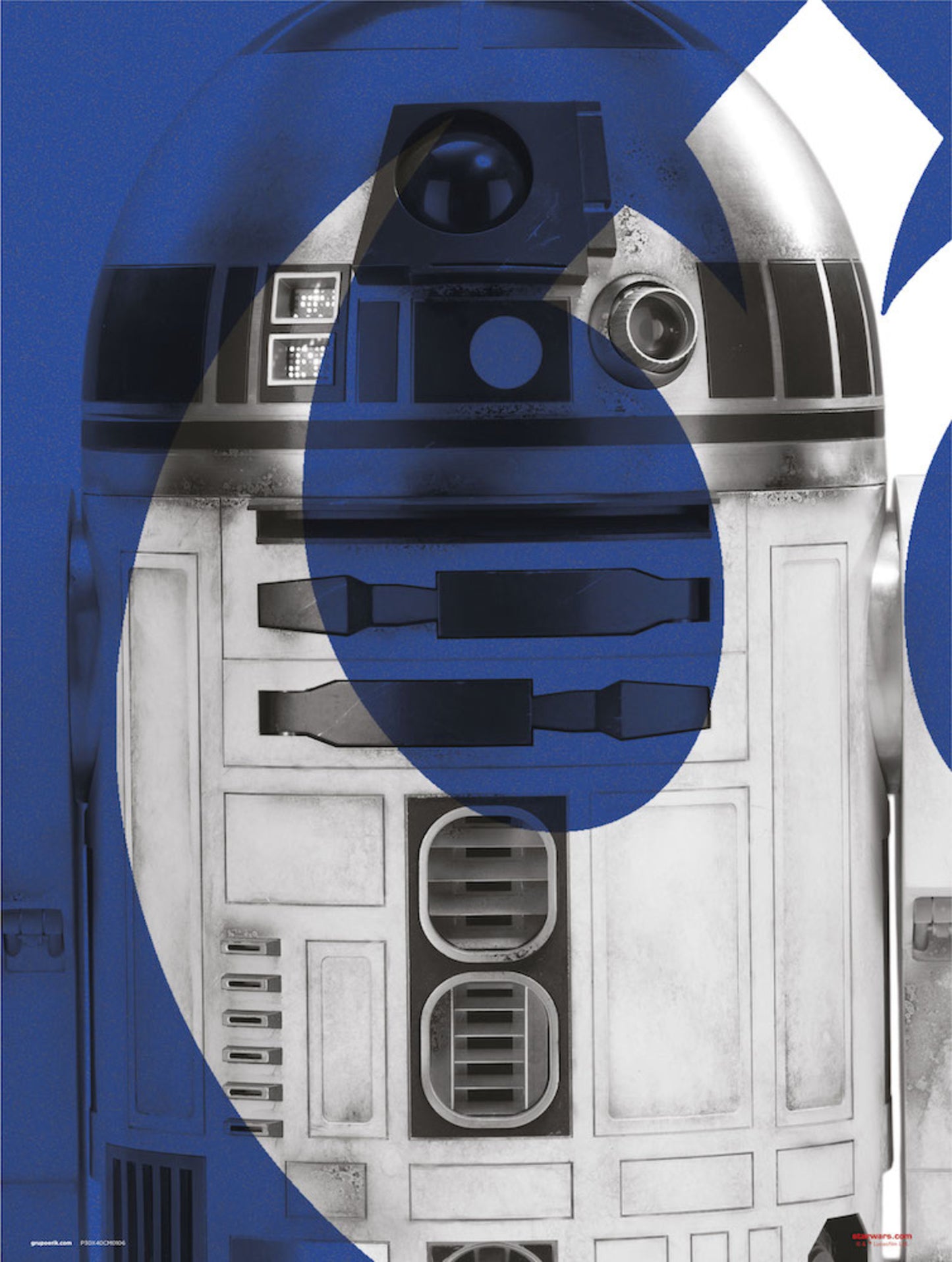 Affiche Art Star Wars Episode IX R2 D2 30x40cm