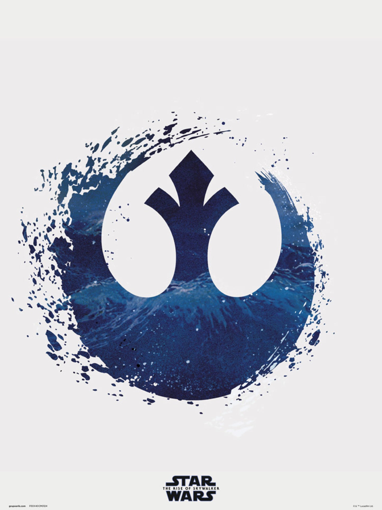 Affiche Art Star Wars Episode IX Rebel Logo 30x40cm