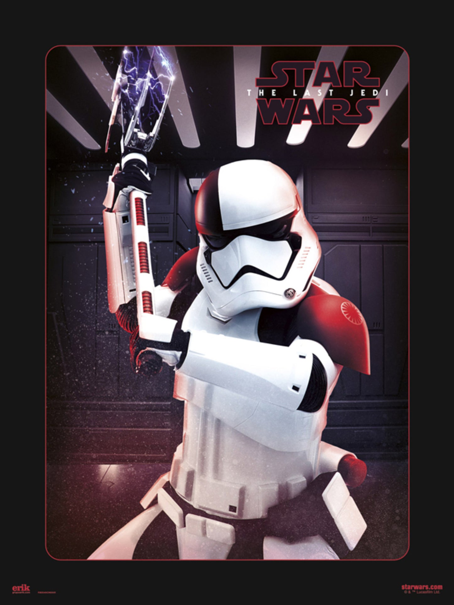 Affiche Art Star Wars Vill Executioner Trooper 30x40cm