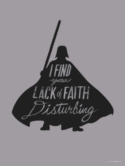 Affiche Art Star Wars Silhouette Quotes Vader 30x40cm