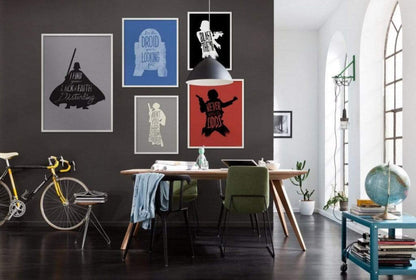 Affiche Art Star Wars Silhouette Quotes Vader 50x70cm