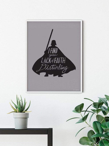 Affiche Art Star Wars Silhouette Quotes Vader 50x70cm