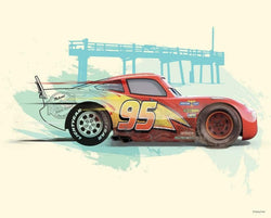 Affiche Art Cars Lightning McQueen 50x40cm