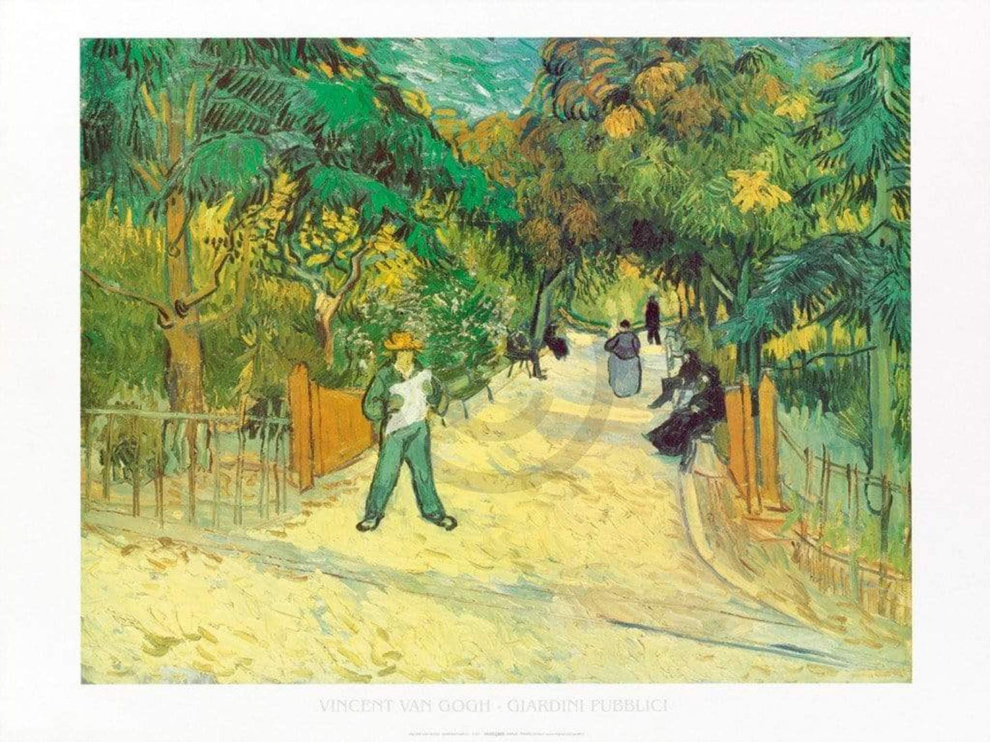 Affiche Art Vincent Van Gogh - Giardini Publici 80x60cm