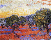 Affiche Art Vincent Van Gogh - Uliveto 30x24cm