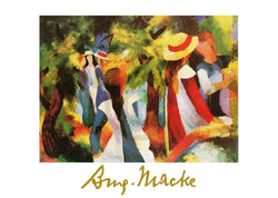 Affiche Art August Macke - Ragazze sotto gli alberi 70x50cm