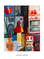 Affiche Art August Macke - Merchant with Jugs 60x80cm