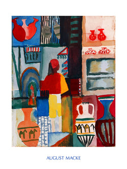 Affiche Art August Macke - Merchant with Jugs 60x80cm