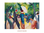 Affiche Art August Macke - Promenade 80x60cm