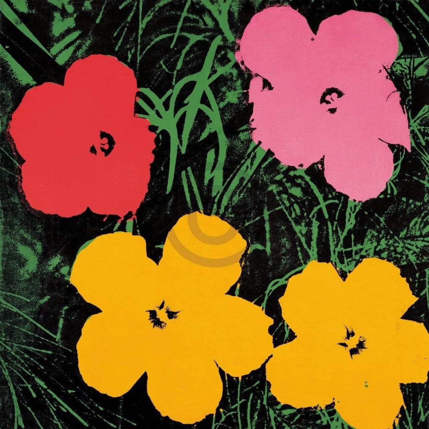 Affiche Art Andy Warhol - Flowers C. 1964 - 60x60cm