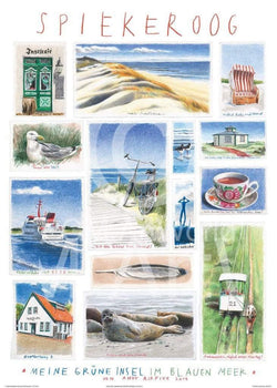 Affiche Art Andy Airfixx - Spiekeroog 50x70cm