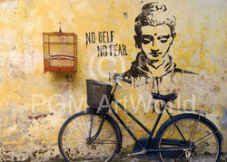 Affiche Art Edition Street - No self no fear 50x70cm