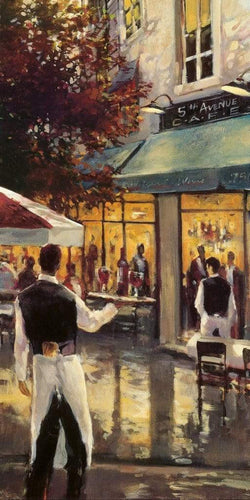 Affiche Art Brent Heighton - 5th Ave Cafe 40x80cm