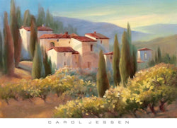 Affiche Art Carol Jessen - Blue Shadow in Tuscany II 91x66cm