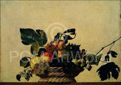 Affiche Art Caravaggio - Cesto di frutta 80x56cm