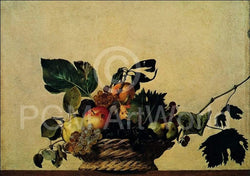 Affiche Art Caravaggio - Cesto di frutta 80x56cm
