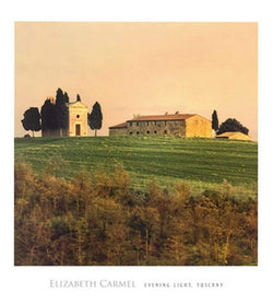 Affiche Art Elisabeth Carmel - Evening Light, Tuscany 45x50cm