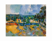 Affiche Art Paul Cézanne - Uferlandschaft 71x56cm