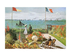 Affiche Art Claude Monet - Terazza sul mare a Saint-Adresse 50x40cm