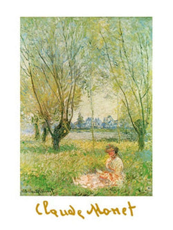 Affiche Art Claude Monet - Donna sotto i salici 60x80cm