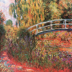 Affiche Art Claude Monet - Ponte giapponese 95x95cm