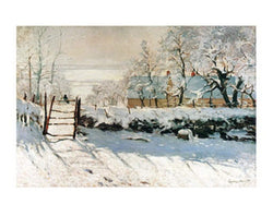 Affiche Art Claude Monet - La pie 70x50cm