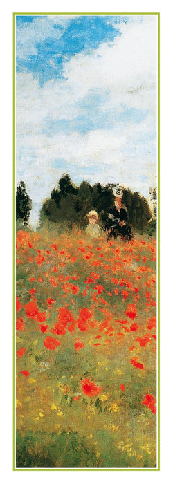 Affiche Art Claude Monet - Field of Poppies 25x70cm