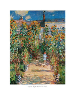 Affiche Art Claude Monet - Le jardin de l'artiste 50x70cm