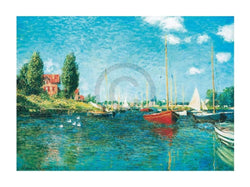 Affiche Art Claude Monet - Red Boats 80x60cm