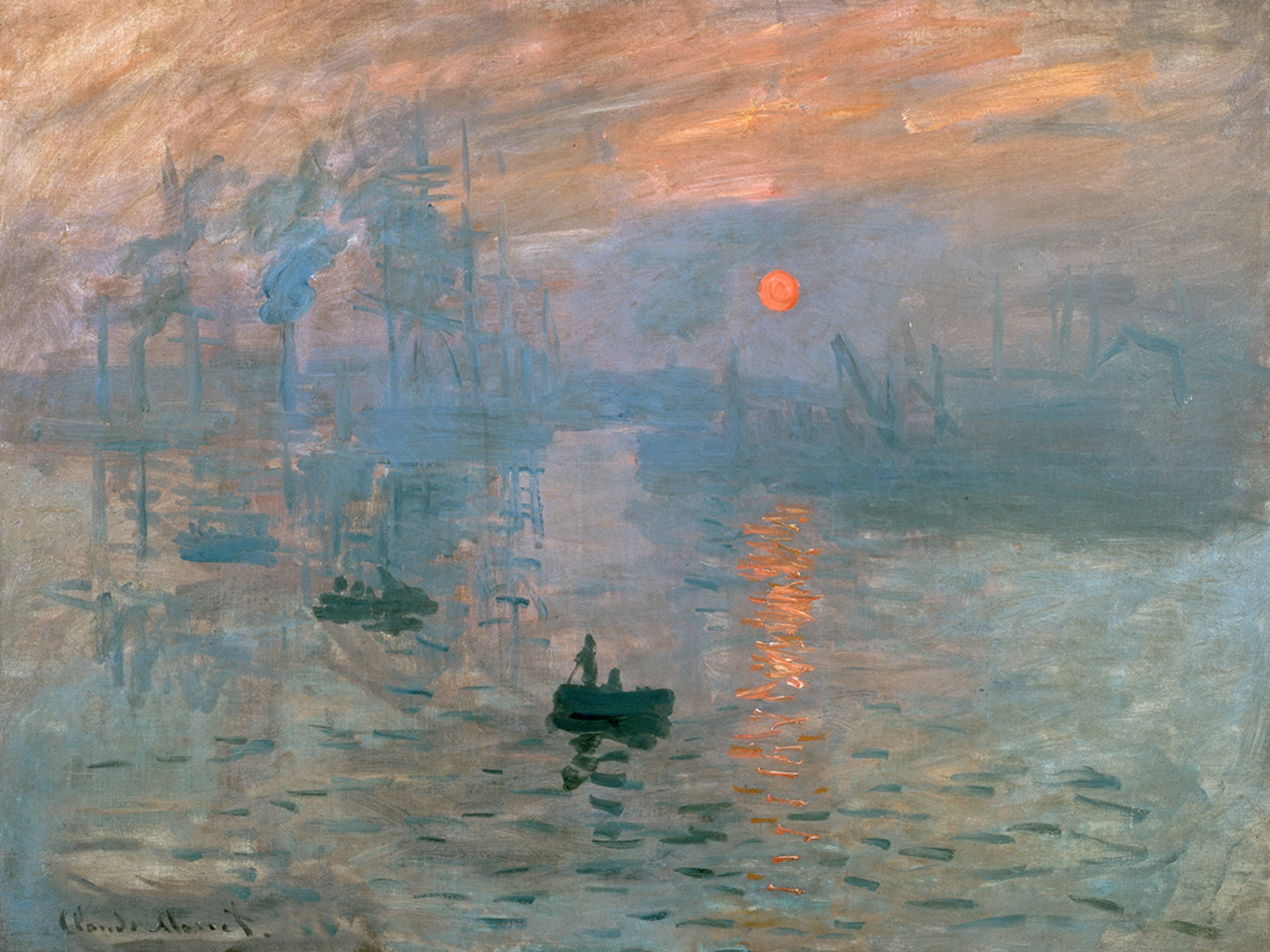 Affiche Art Claude Monet - Impressionismo il levar 80x60cm