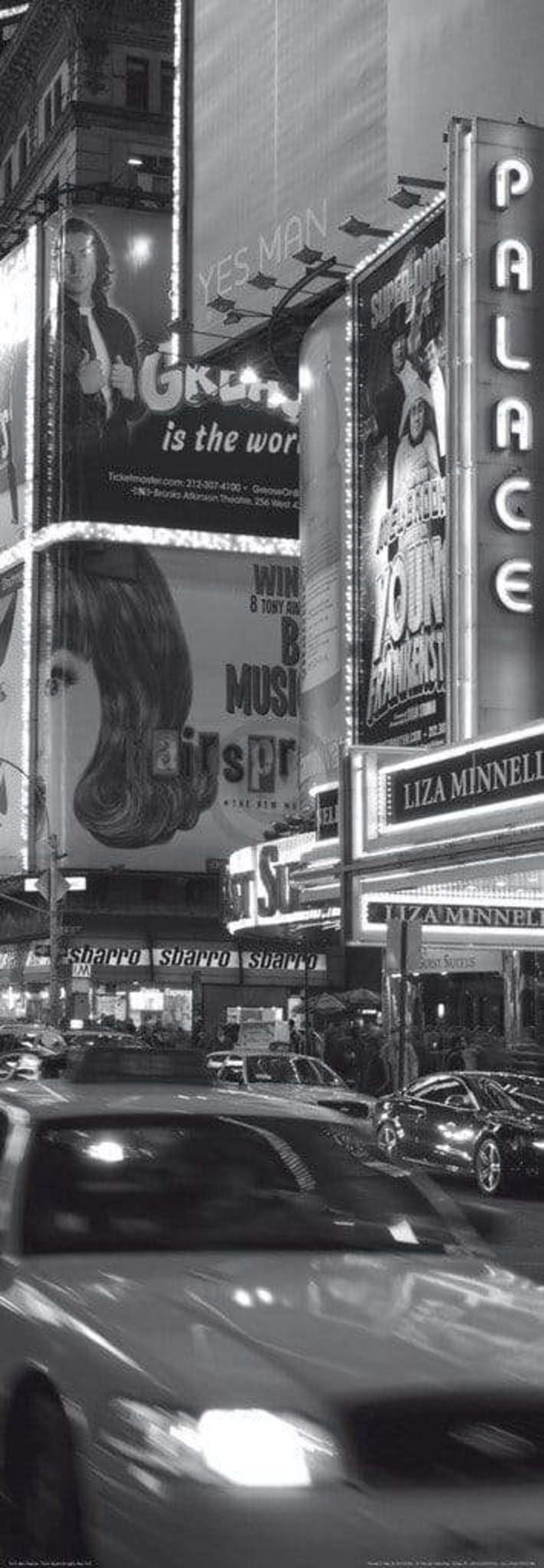 Affiche Art Alan Copson - Times Sqare at night, New York 33x95cm