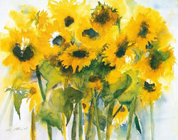 Affiche Art Christa Ohland - Sonnenblumenfeld 120x90cm