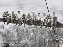Affiche Art Charles Ebbets - Eating above Manhattan 80x60cm