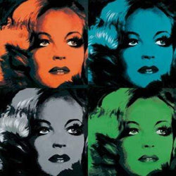 Affiche Art Günter Edlinger - Romy Schneider 80x80cm
