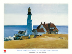 Affiche Art Edward Hopper - Lighthouse and Buildings 80x60cm