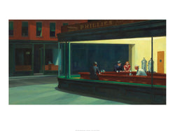 Affiche Art Edward Hopper - Nighthawks 80x60cm