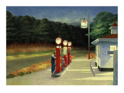 Affiche Art Edward Hopper Gas 40x30cm