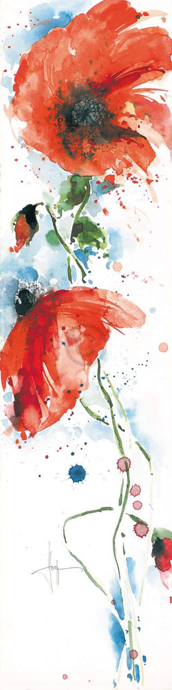 Affiche Art Ekkehard Hofmann - Mohn II 20x99cm