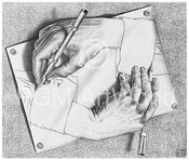 Affiche Art M. C. Escher - Zeichnen 65x55cm