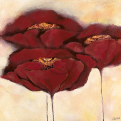 Affiche Art Elena Filatov - Mohn in Milch I 70x70cm