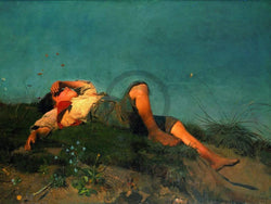 Affiche Art Franz Von Lenbach - Hirtenknabe 80x60cm