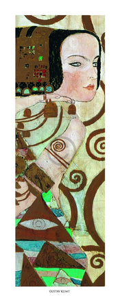 Affiche Art Gustav Klimt - L'attesa 20x50cm