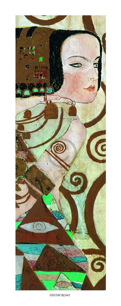 Affiche Art Gustav Klimt - L'attesa 20x50cm