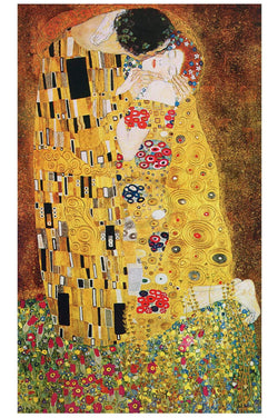 Affiche Art Gustav Klimt - The Kiss 71x118cm